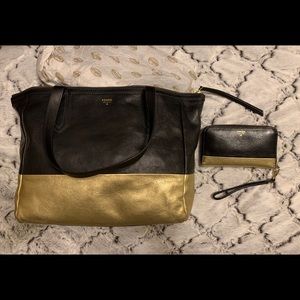 Fossil Handbag & matching Wallet